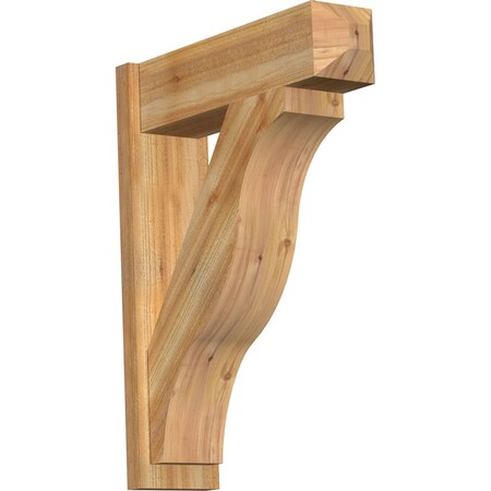 Ekena Millwork Funston Rough Sawn Craftsman Outlooker, Western Red Cedar, 8"W x 28"D x 36"H OUT08X28X36FST04RWR